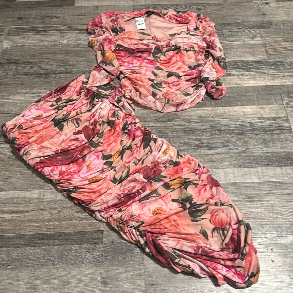 Express Blush Floral Dress